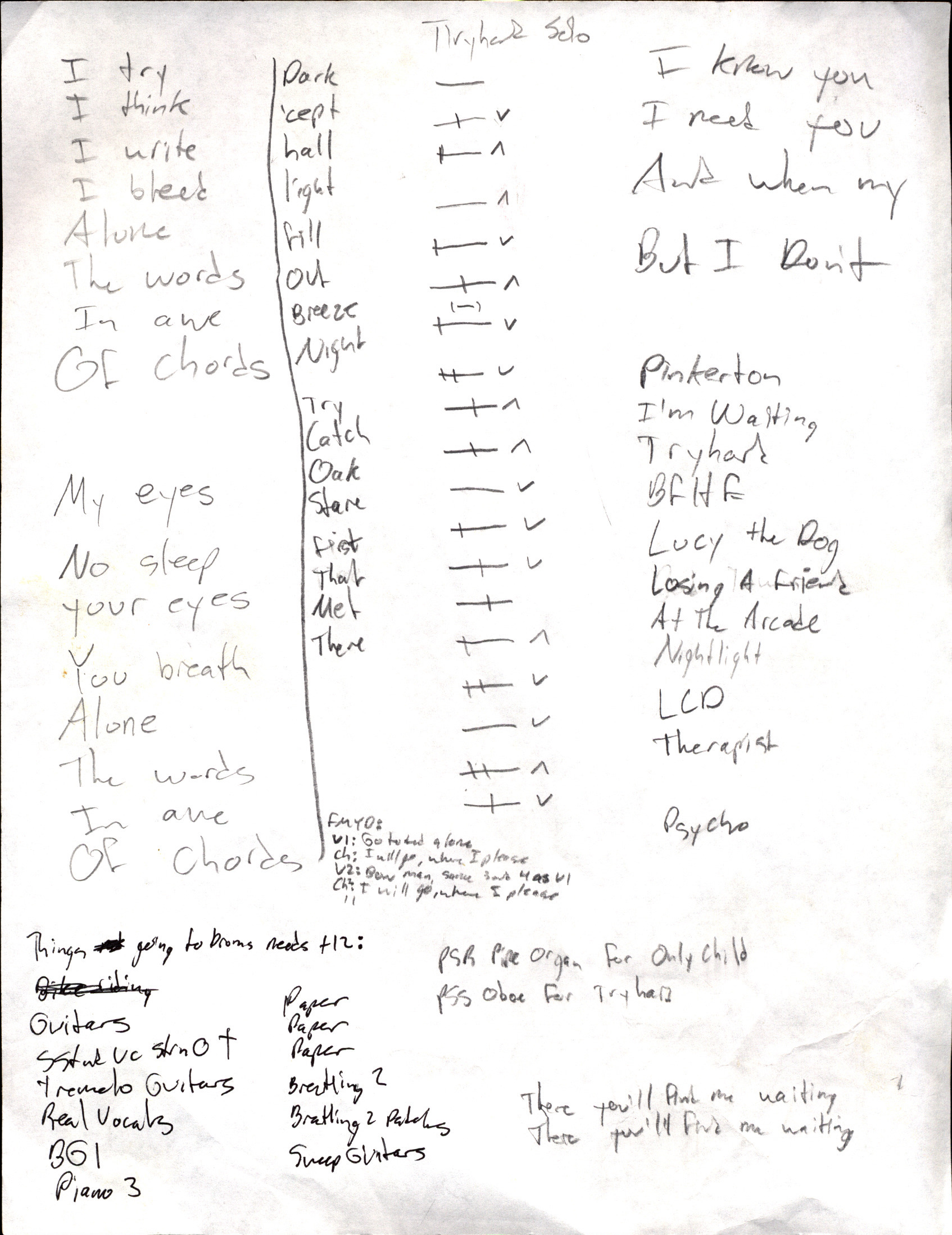 Tryhard Compositional Notes 2